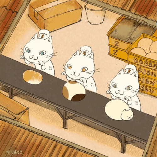 Gif动态图 漫画师misato笔下的解压动图 专治各种不开心